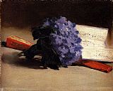 Edouard Manet Canvas Paintings - Bouquet Of Violets